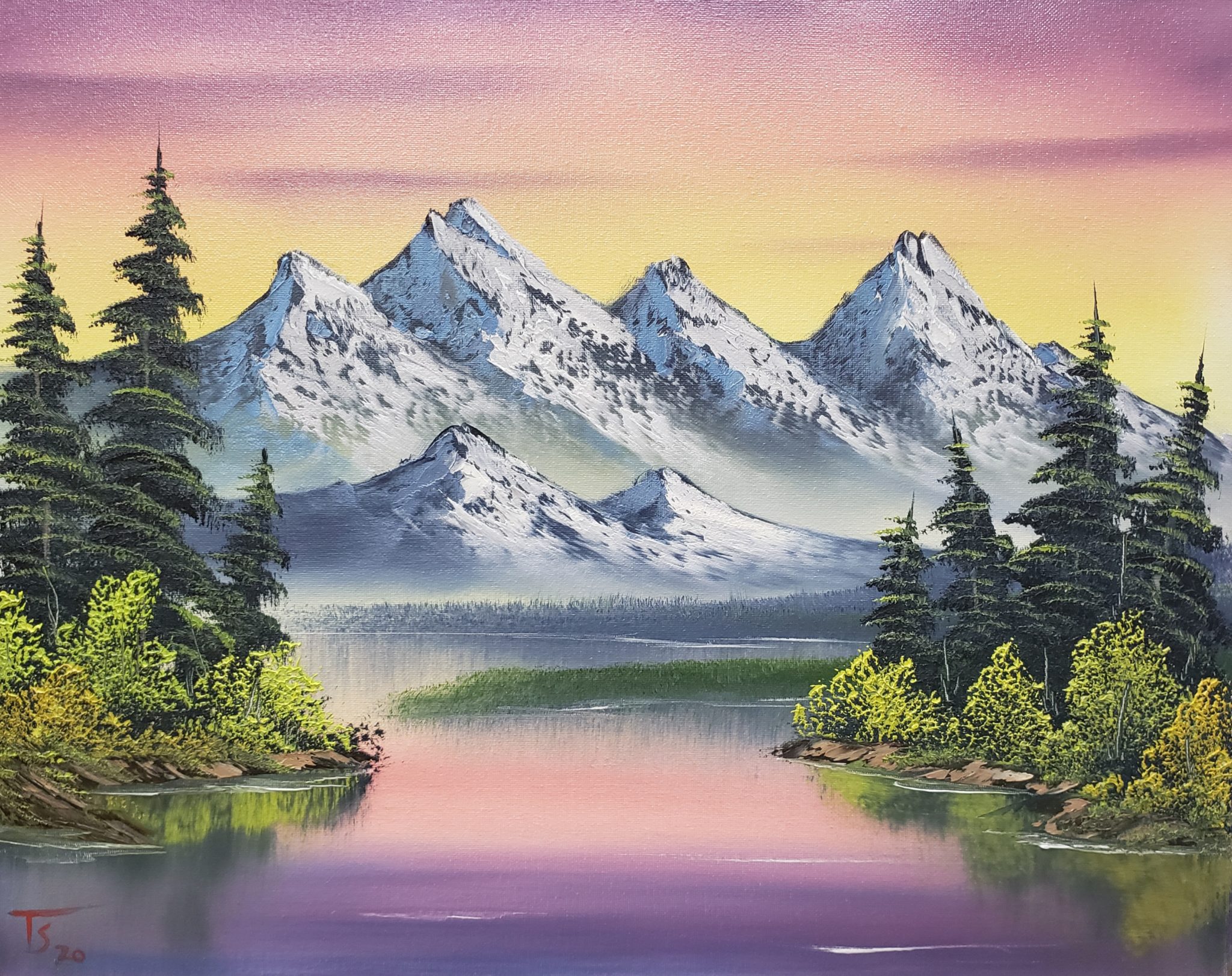 Learn to paint like Bob Ross in Fenton, MI Nature's Brush Studio
